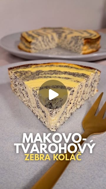 Poppy Seed Zebra Cake