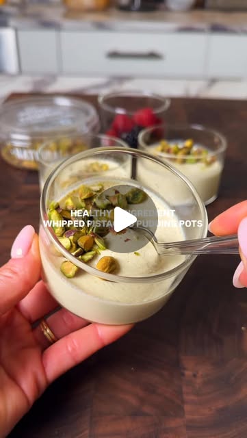 Whipped Pistachio Pudding Pots